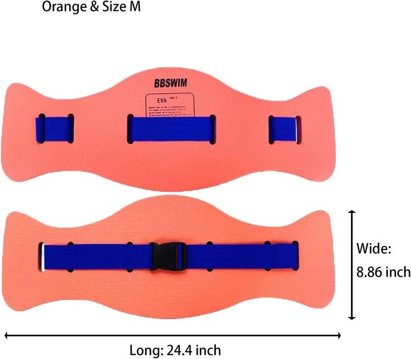 OUPDUGOU EVA Swimming Floatation Exercise Belt, Adjustable Swim Training Equipment Belt Outdoor Swim Training Tools for Adult and Kids - Image 2